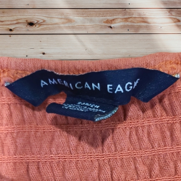 American Eagle Smocked Cropped Tees Size Small - Picture 5 of 9